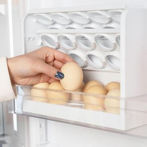 Opslagflessen 30 roosters Eierplankorganizer voor keuken Vershoudkoffer Koelkast Eierencontainer Houder met grote capaciteit