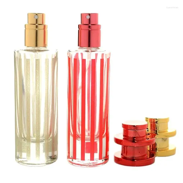 Bouteilles de rangement 30 ml de parfum rechargeable bouteille de toner en verre vide flacons de pulvérisation de maquillage coloré