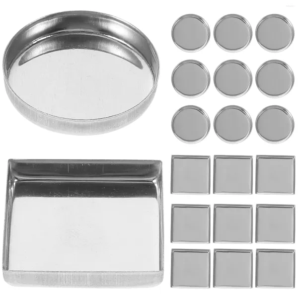 Bouteilles de rangement 30 PCS PLAQUE DE MALUPAGE DE PAN MATAL PALLE DE PLAQUE ALUMINIM PLATE DE PAN MÉTAL