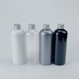 Opslagflessen 300 ml 20 stks lege aluminium schroefdop cosmetische plastic plastic plastic verzorging navulbare fles voor toner lotion shampoo oliewater