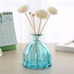 Bouteilles de stockage 300ml Cane Essential Oil Diffuser Bottle Blue Glass Reed