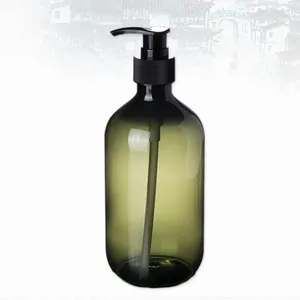 Bouteilles de rangement 300 ml de bouteille de shampooing vide Opaque Pompe polyvalente Pumple sans goutte à goutte à main le distributeur à main (vert)