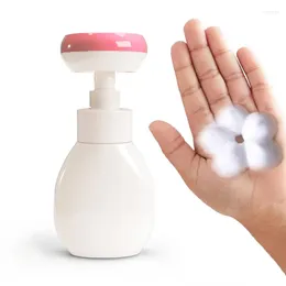 Bouteilles de rangement 300 ml de fleur de fleur Presse-Type de pompe tête pour les enfants pour désinfection pour les enfants Solution de savon pour le visage