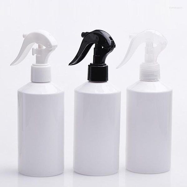 Botellas de almacenamiento 300 ml Botella de plástico blanco Disparador Bombas de agua para flores Maquillaje para el hogar Bomba pulverizadora de niebla 10 oz Contenedor de PET