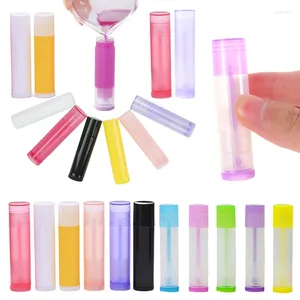 Bouteilles de rangement 300pcs vides 5 ml / 5g couleur plastique PP tubes à lèvres contenant du support de brillance