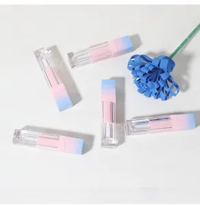 Opslagflessen 300 stks gradiënt lipglossbuizen vierkante containers lege cosmetische navulbaar voor lipgloss verpakking