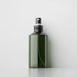 Opslag Flessen 300 stks/partij 50 ml Donkergroen Plastic Shampoo Container Huisdier Lotion Fles Met Aluminium Pomp