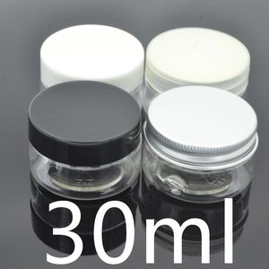 Bouteilles de rangement 30g Plastique en plastique Clear Cream Jar avec joint remplissage de bouteille de voyage vide Small Capacité Sous-package