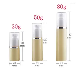 Bouteilles de rangement 30 ml Pompe à récipient sans air en plastique pour la peau Emballage crème 30g Cosmetic Botellas Plastico