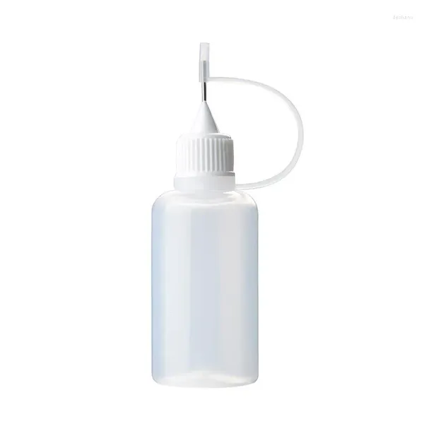 Bouteilles de rangement 30 ml en plastique vide Plasable à aiguille à collecte Liquide Papier Papier Papier Quilling Drop bouth Refipillable Bottle 1PCS