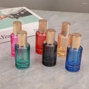 Bouteilles de rangement 30 ml de parfum en verre bouteille de grande capacité atomiseur de pulvérisation avec couvercle sous-bouteille à vis de vis à vis vide récipient cosmétique