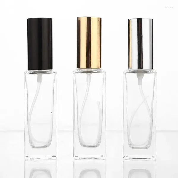 Botellas de almacenamiento de 30 ml de botella de perfume de vidrio mini de viaje portátil recargable con atomizador recipiente de pulverización vacío LX3170