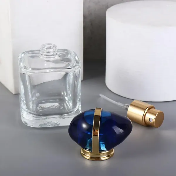Bouteilles de rangement 30 ml de parfum de verre carré de haute qualité