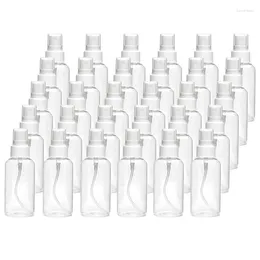 Bouteilles de rangement 30 ml bouteille de pulvérisation transparente de voyage en plastique vide rechargeable adapté aux liquides de désinfection des ES