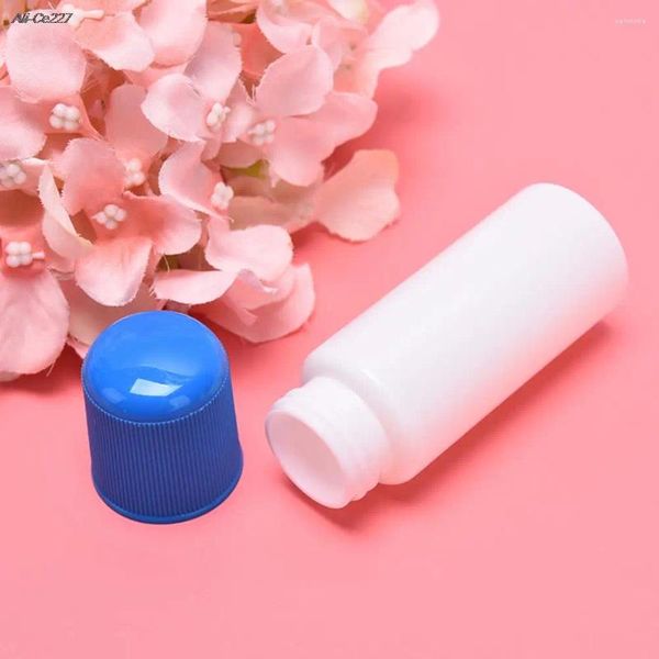 Bouteilles de rangement 30 ml de bouteille liquide blanche avec applicateur à l'éponge bleu