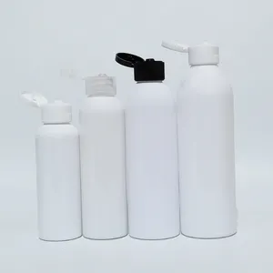 Opslagflessen 30 stuks 100 ml 150 ml 200 ml 250 ml lege witte PET-fles met plastic flip-dop voor douchegel vloeibare zeep shampoo cosmetische