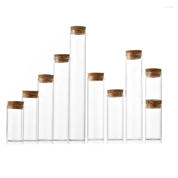 Bouteilles de rangement 30pcs 10ml-100 ml mini-bouches en verre viaux buccaux en verre