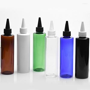 Opslagflessen 30 stks 200 ml lege plastic fles met puntige monddop shampoo lotion cosmetische containers 200cc e vloeibaar huisdier