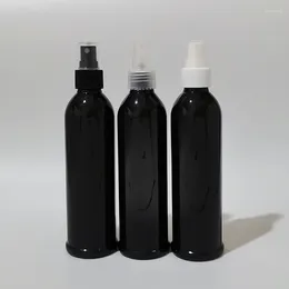 Bouteilles de rangement 30pcs 250 ml bouteille en plastique noir vide avec brume spray perfume pulpriner conteneur échantillon emballage cosmétique de poche