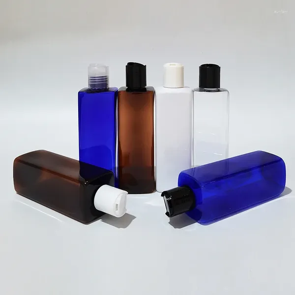 Bouteilles de stockage (30 pièces) bouteille de lotion vide de 250 ml avec capuchon supérieur à disque 250cc shampoing pour animaux de compagnie savon liquide récipient en plastique presse de voyage couvercle à vis