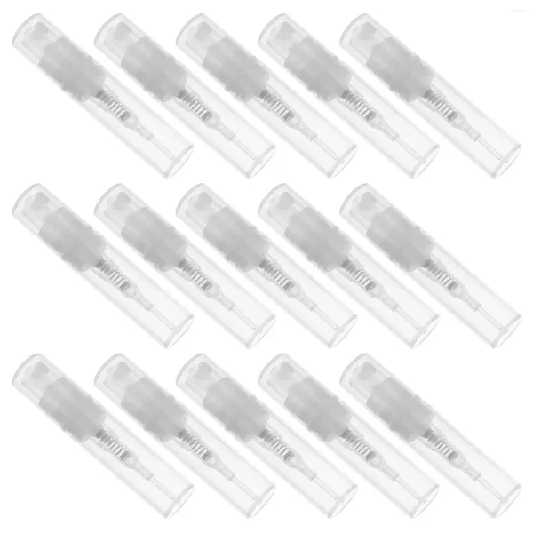 Bouteilles de rangement 30pcs 2 ml pulvérisation vide pulvérisateurs de parfum en plastique support les supports de maquillage portables