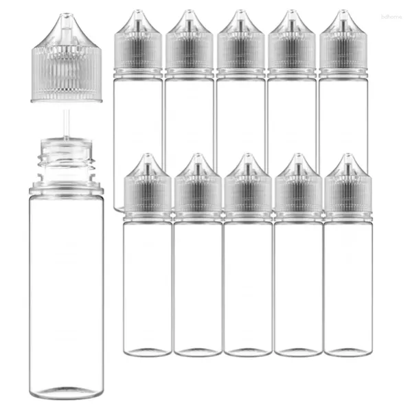 Botellas de almacenamiento 30 unids 30 ml-120 ml PET Transparente Grasa Gotero Plástico Jugo Líquido Contenedor de aceite vacío con tapa CRC Suministros de laboratorio