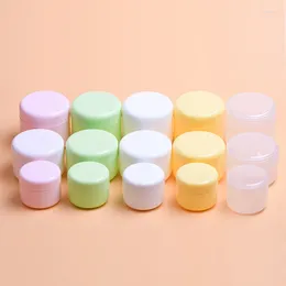 Bouteilles de rangement 30pcs 50g 100g 150g mini cosmétique Jar pot à ours à paupières Makeup Face Crème Container Rechargeable Emballage