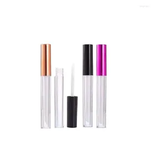 Opslagflessen 30 stks 50 stks 2 ml lipgloss verpakking fles lege make -up hervulbare containers zwart roze paars deksel helder ronde lipgloss