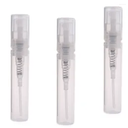 Bouteilles de rangement 30pcs 5 ml de distributeur vide en plastique pulvérisateur de flotte de parfum d'eau pour la maison (transparente)