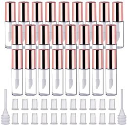 Bouteilles de rangement 34pcs 1.2 ml mini tube de brillant à lèvres vide avec inserts en caoutchouc et pipettes de transfert pour les échantillons