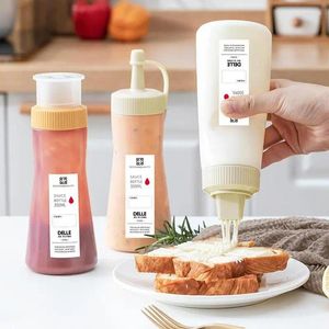 Opslagflessen 350 ml saus fles kruiderij squeeze voor ketchup lekbestendig lege spuithoning siroop dispenser mosterd