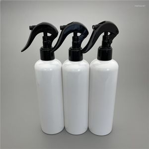 Opslagflessen 350 ml x 20 witte plastic fles met trigger spuitpomp cosmetische container fijne mistspuit voor planten watertekens salons