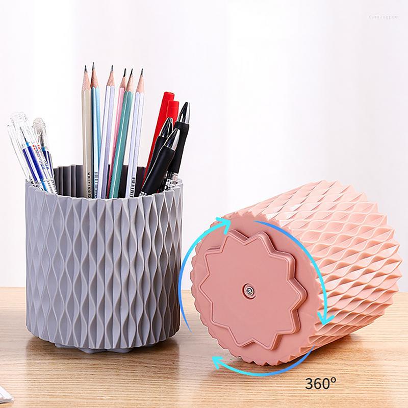 Storage Bottles 360 Rotating Desk Holder Pencil Organizer Multi-Purpose Cosmetics Brushes Solution For Eyeliner And Tall Beauty