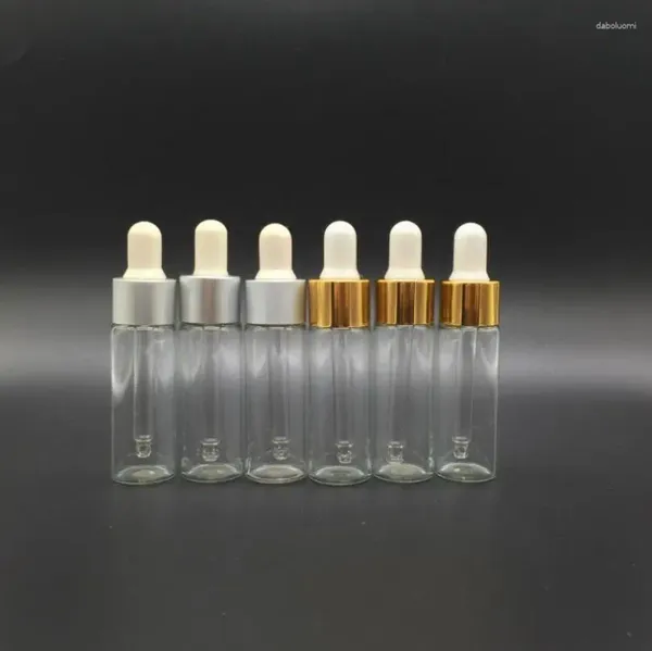 Botellas de almacenamiento 360pcs 15 ml mini botella de gotero de vidrio transparente 15cc pipeta transparente vial al por mayor