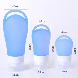 Bouteilles de stockage 38/60/90ML Recyclable Vide Facile à transporter Portable Mini Conteneur de voyage en silicone souple Bouteille rechargeable multifonctionnelle