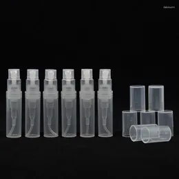 Botellas de almacenamiento 3ML 5ML (10 unid/lote) botella de Perfume de vidrio recargable de viaje con atomizador de perfume vacío en aerosol