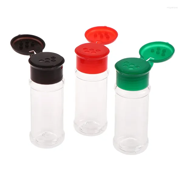 Bouteilles de rangement 3pcs 100 ml de camping portable BBQ Bouteille en plastique en plastique Salle de sel Poivrant Jar Cuisine