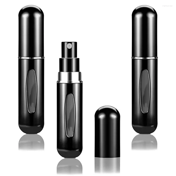 Bouteilles de stockage 3pcs 5ml portable mini bouteille de parfum rechargeable vaporisateur pompe de parfum vide conteneur cosmétique atomiseur pour voyage