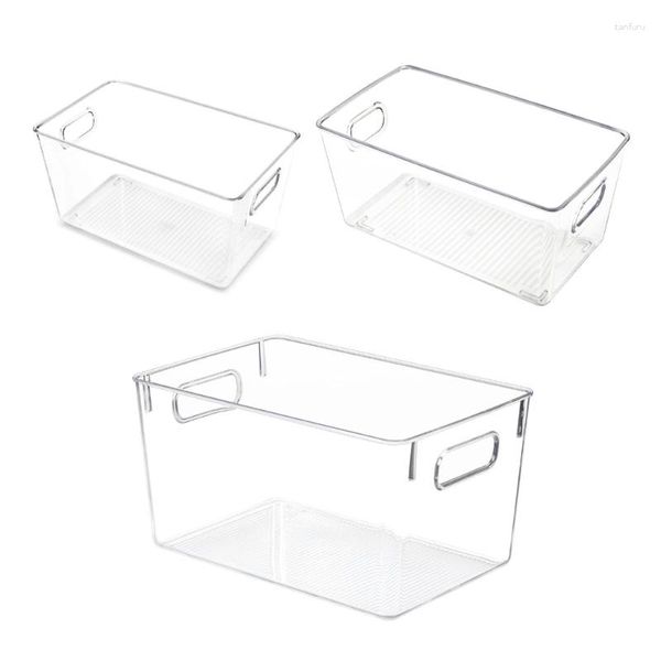 Botellas de almacenamiento 3pcs contenedores de cocina transparentes recipientes de vegetales de frutas