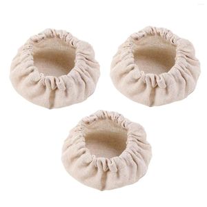 Bouteilles de rangement 3 pcs couvercles en tissu pain fabriquant la cuisson de 3 pouces à 4 café