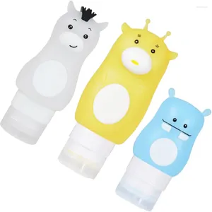 Bouteilles de stockage 3Pcs Vide Silicone Sauce Lotion Sous Portable