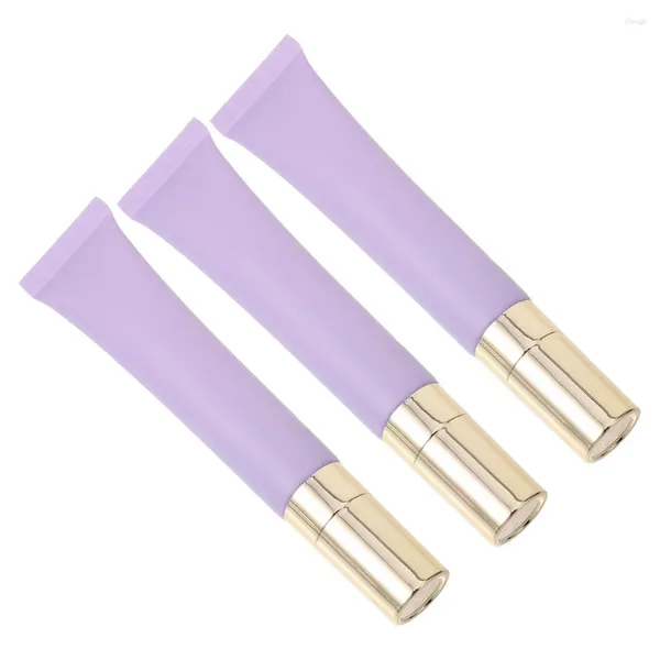 Bouteilles de stockage 3pcs Tube de crème pour les yeux Huile essentielle Vide Cosmétiques Distributeur Conteneur pour femmes filles