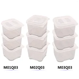 Botellas de almacenamiento 3pcs Organización de cocina de plástico de grado alimenticio Caja de refrescos