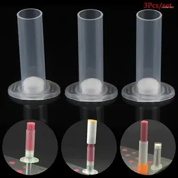 Bouteilles de rangement 3 pc / set moule à rouge à lèvres moule en plastique facile