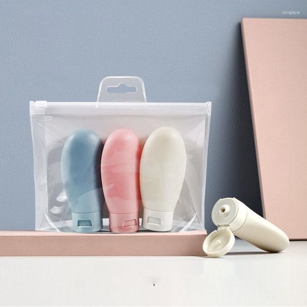 Speicherflaschen 3pcs/Set Travel Nachfüllbare Flasche tragbare Essence Shampoo Körperwaschbehälter Duschgel Nordic Style Kit Kit