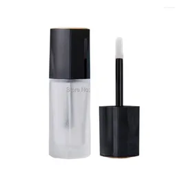 Opslagflessen 4,5 ml DIY Plastic Lip Gloss Tube Square Frosted Glaze Cosmetic Packaging Container Lege 40 -stks/Lot