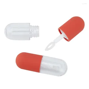 Opslagflessen 4,5 ml mini lipglossbuis met toverstok plastic kleine heldere verpakkingscontainer diy ronde vulfles 50 -stuk