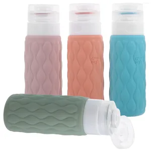 Bouteilles de rangement 4 pcs shampooing en bouteille de voyage vide de voyage