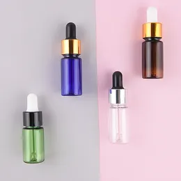 Botellas de almacenamiento 4 PCS Essential Dropper Bottle Plastic Perfume Clear Recipe Dropers Vacarios Viajes