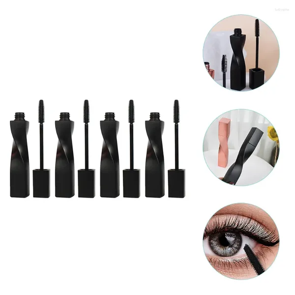 Botellas de almacenamiento 4 PCS Cepillo de pestañas Botella de tubo vacío Mascara Clear Eyeliner Aplicador Tubos de herramientas Contenedor